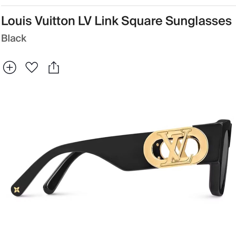 Louis Vuitton LV Link Square Sunglasses Black
